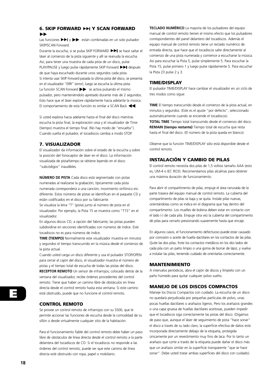 NAD S500 User Manual | Page 18 / 32