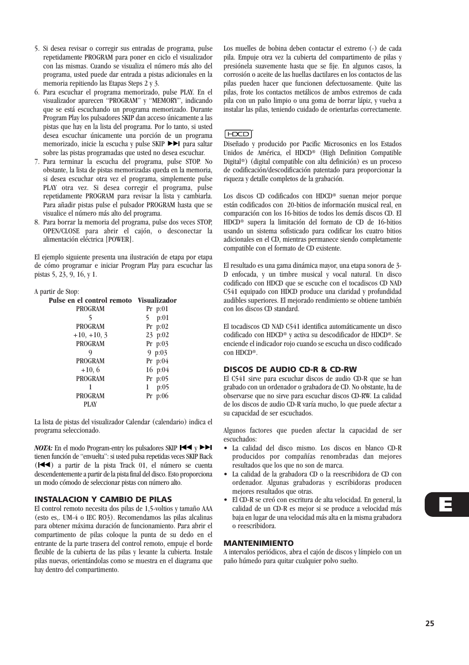 NAD C541 User Manual | Page 25 / 46