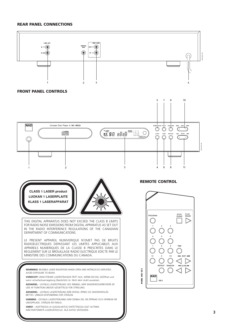NAD C541 User Manual | Page 3 / 46