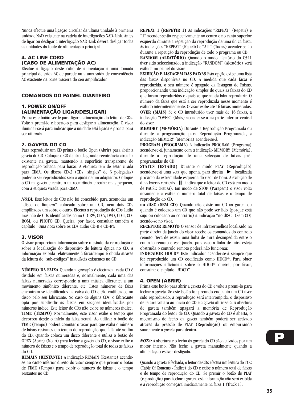 NAD C541 User Manual | Page 35 / 46