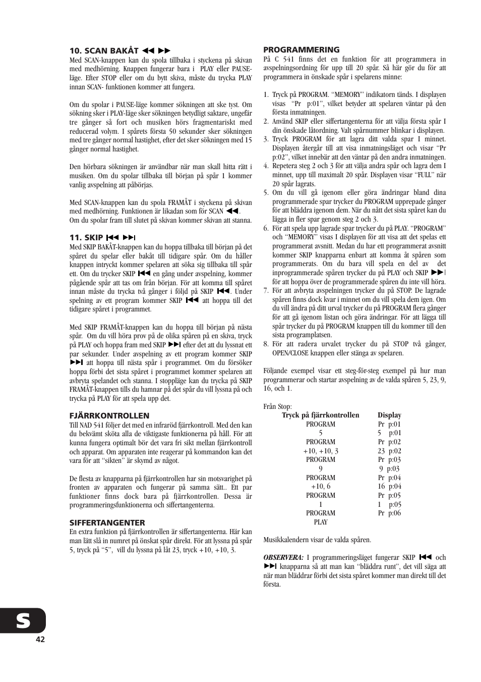 NAD C541 User Manual | Page 42 / 46
