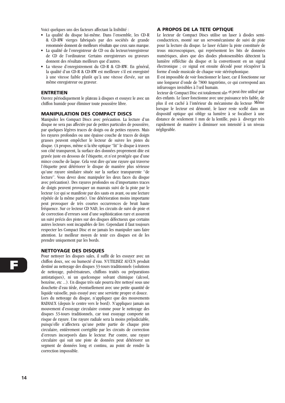 NAD C521i User Manual | Page 14 / 45