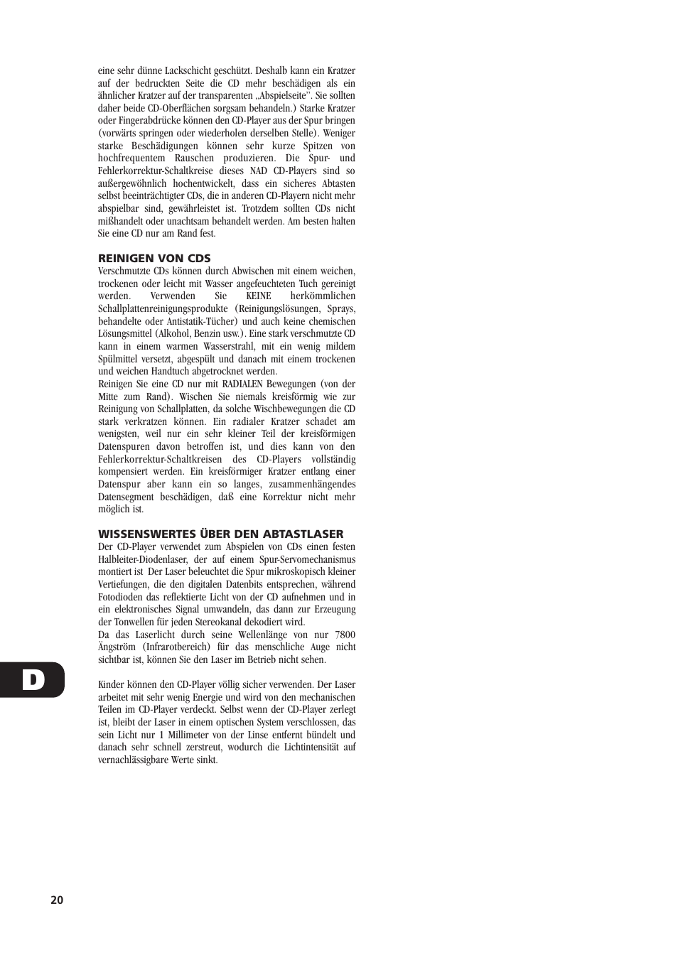 NAD C521i User Manual | Page 20 / 45
