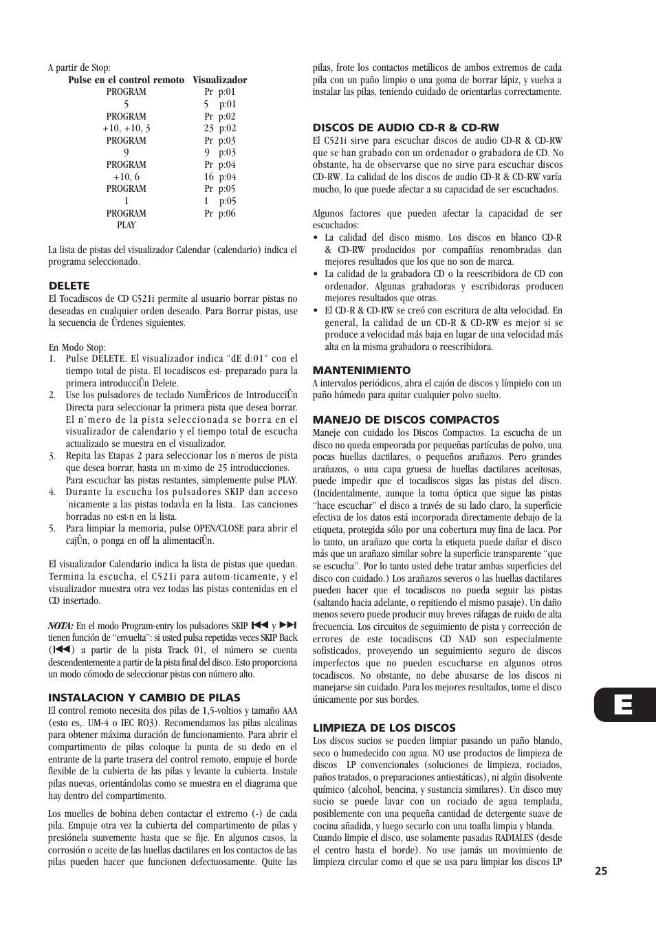 NAD C521i User Manual | Page 25 / 45