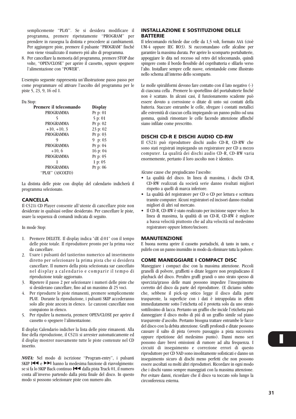 NAD C521i User Manual | Page 31 / 45
