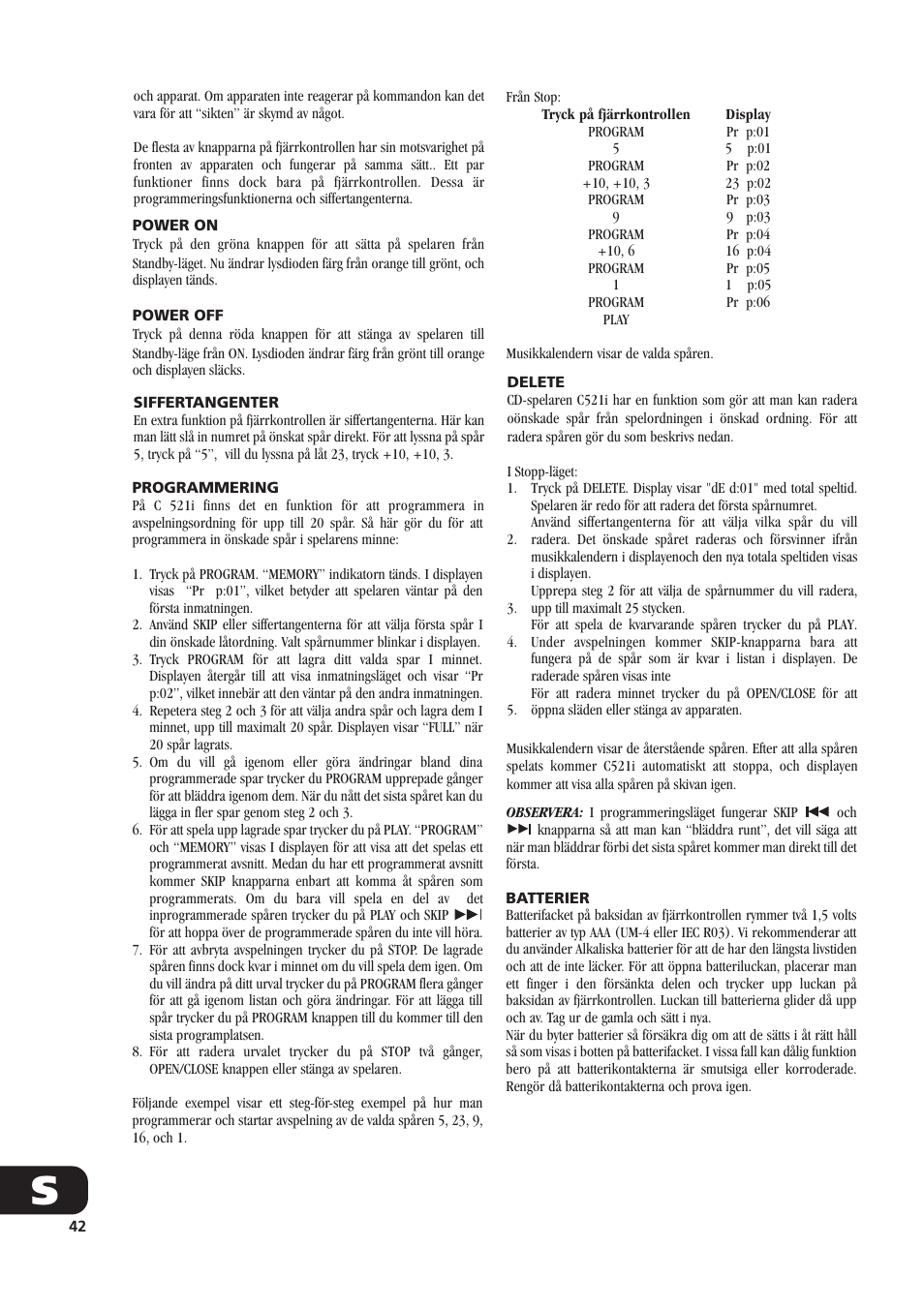 NAD C521i User Manual | Page 42 / 45
