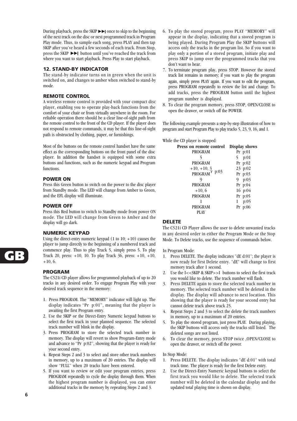 NAD C521i User Manual | Page 6 / 45
