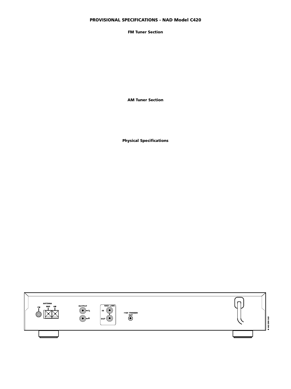 NAD C420 User Manual | Page 2 / 2