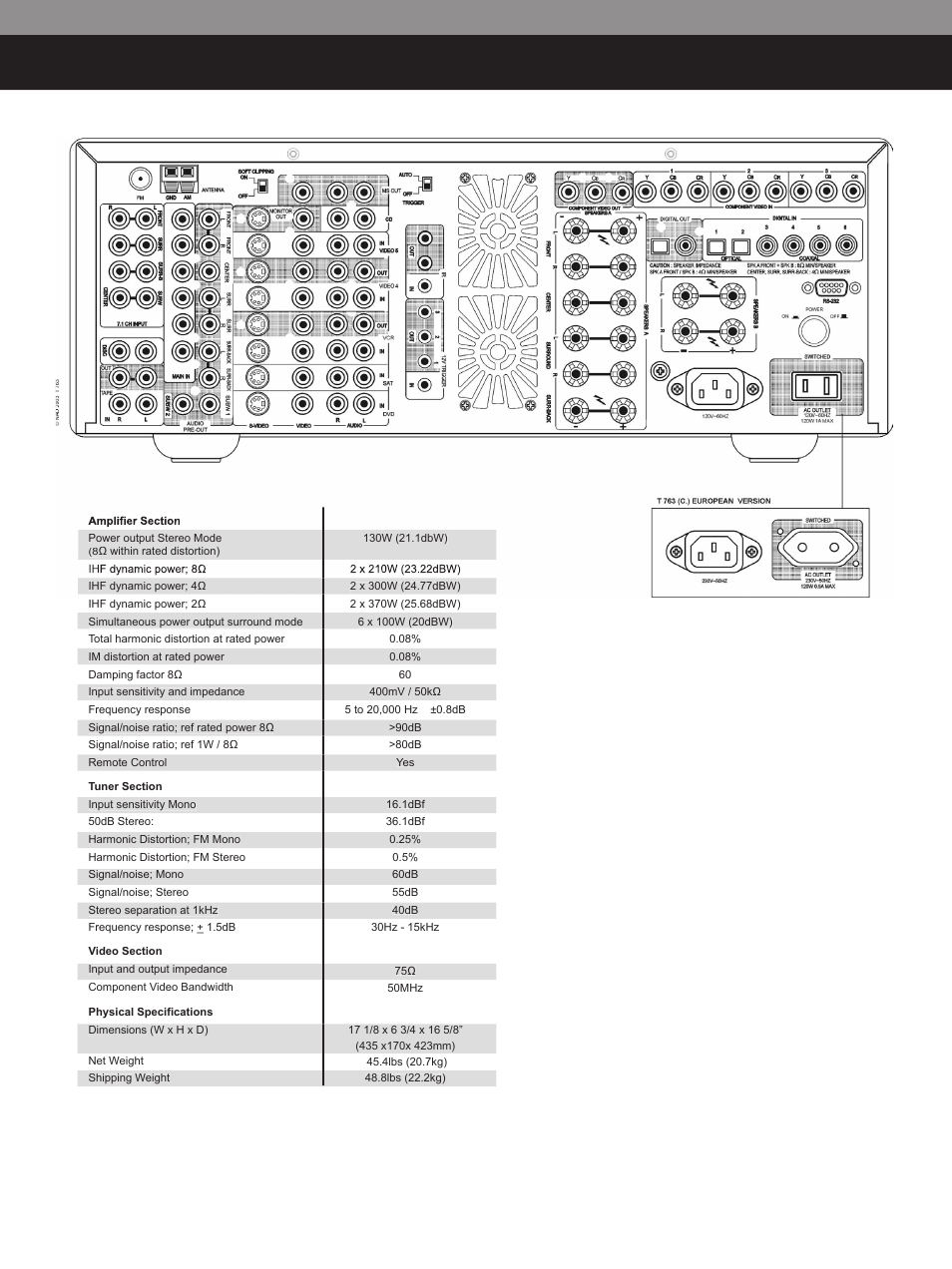 NAD T 763 User Manual | Page 3 / 4
