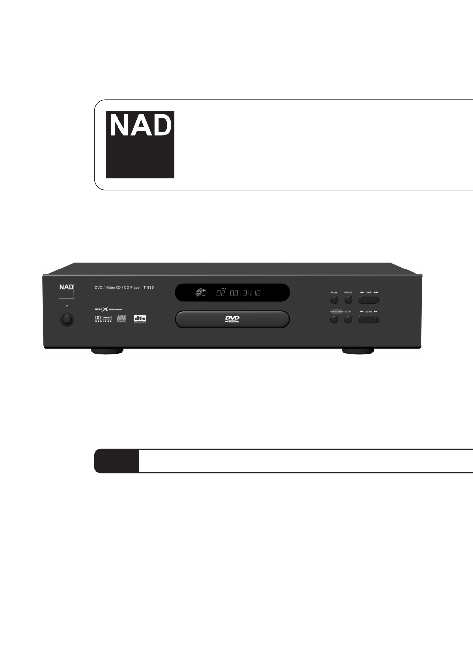 NAD T550DVD User Manual | 40 pages