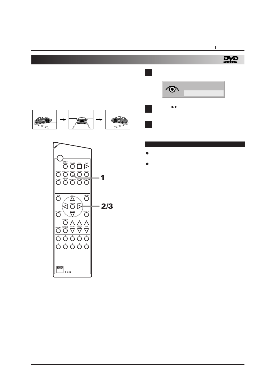 Viewing from another angle | NAD T550DVD User Manual | Page 27 / 40