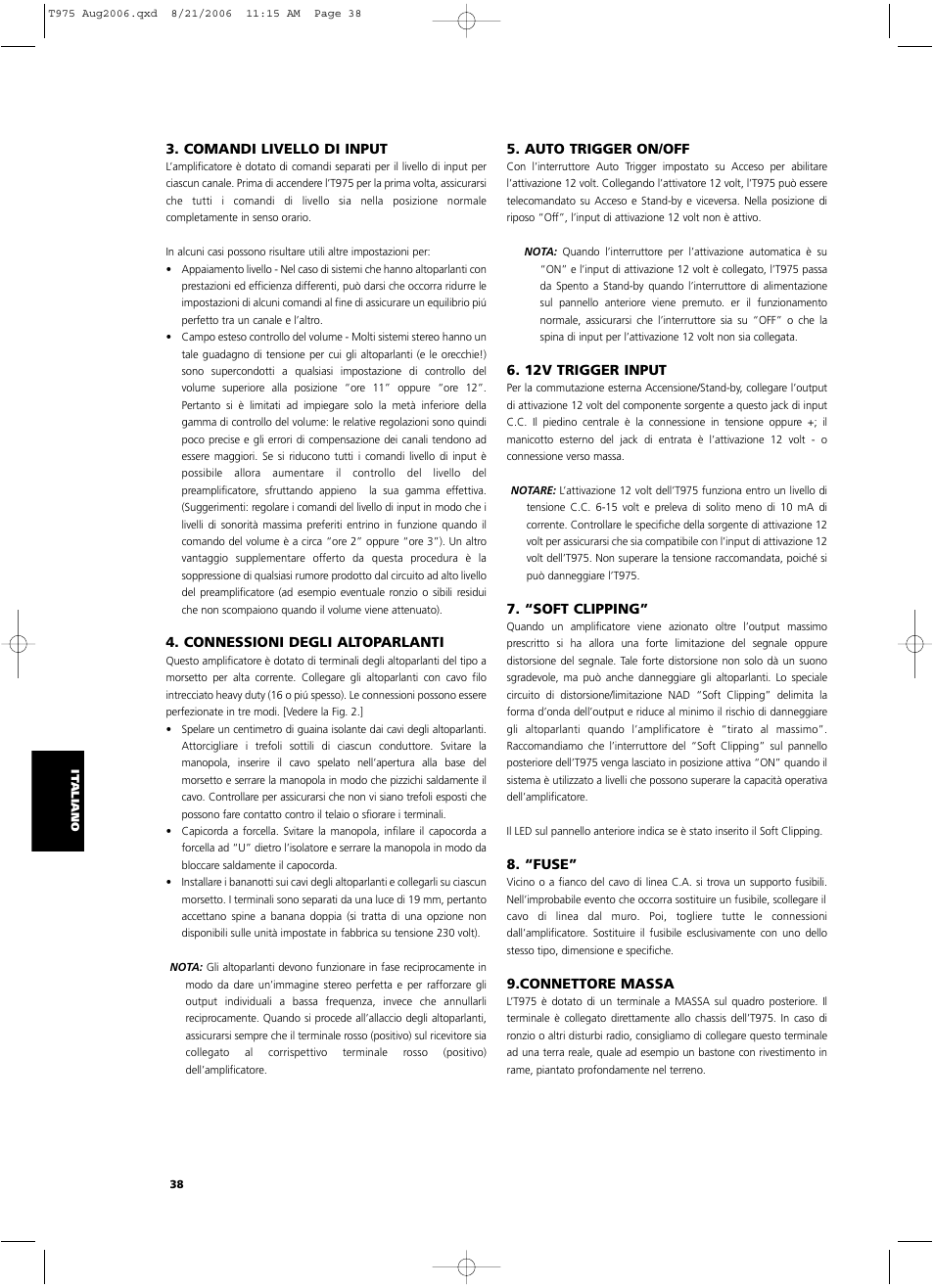 NAD T975 User Manual | Page 38 / 54