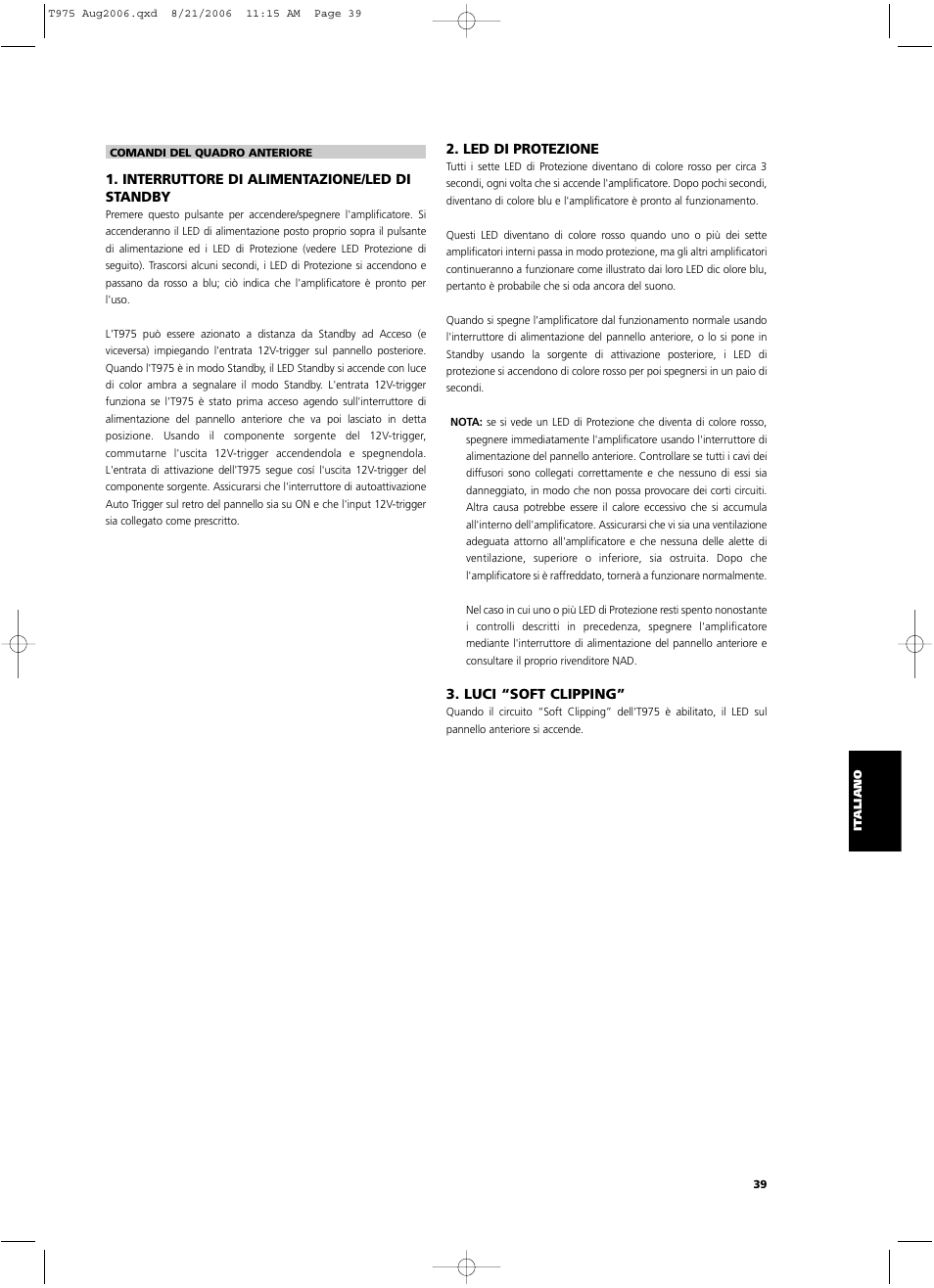 NAD T975 User Manual | Page 39 / 54
