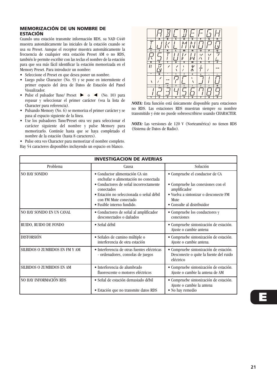 NAD C440 User Manual | Page 21 / 38