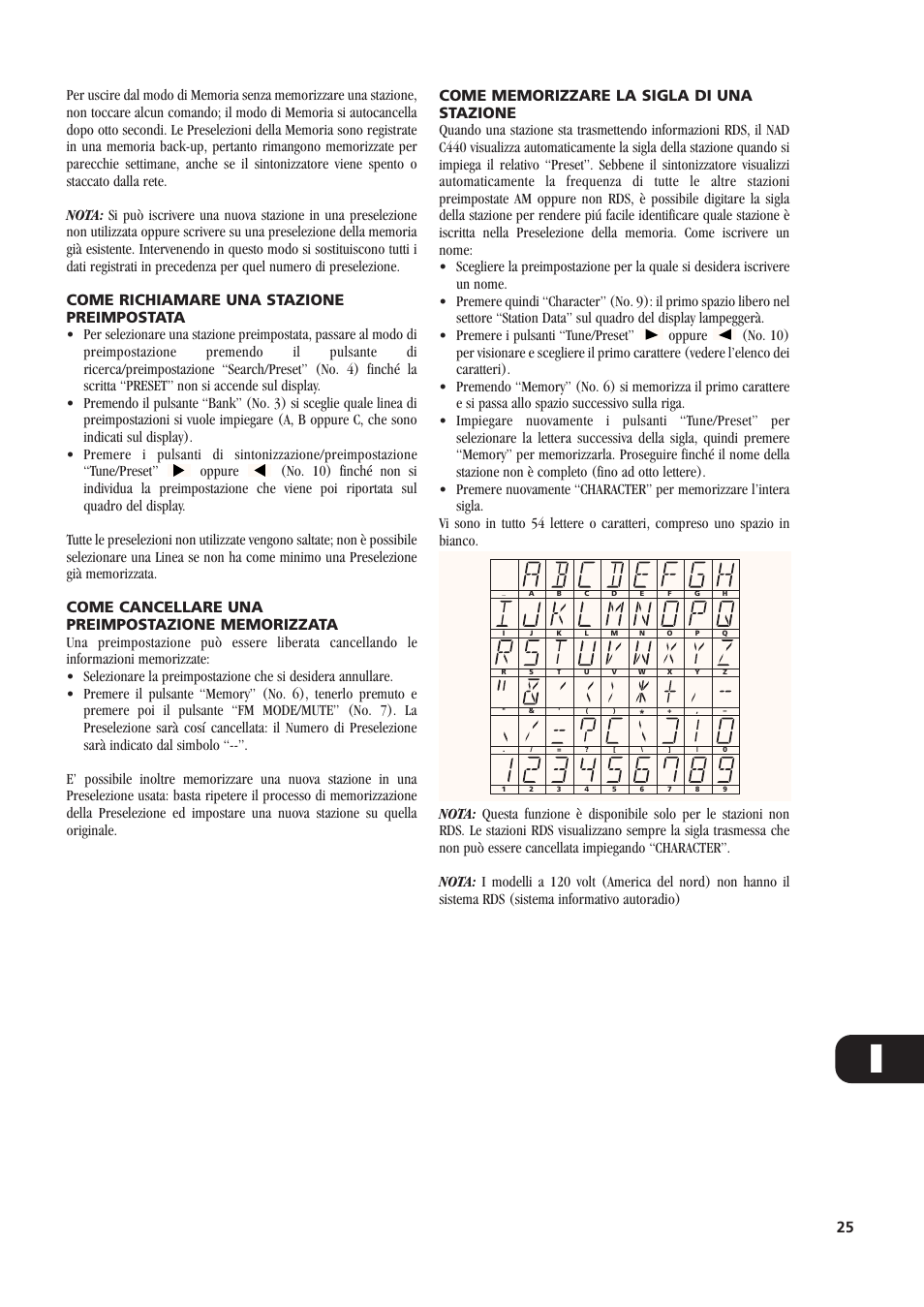 NAD C440 User Manual | Page 25 / 38