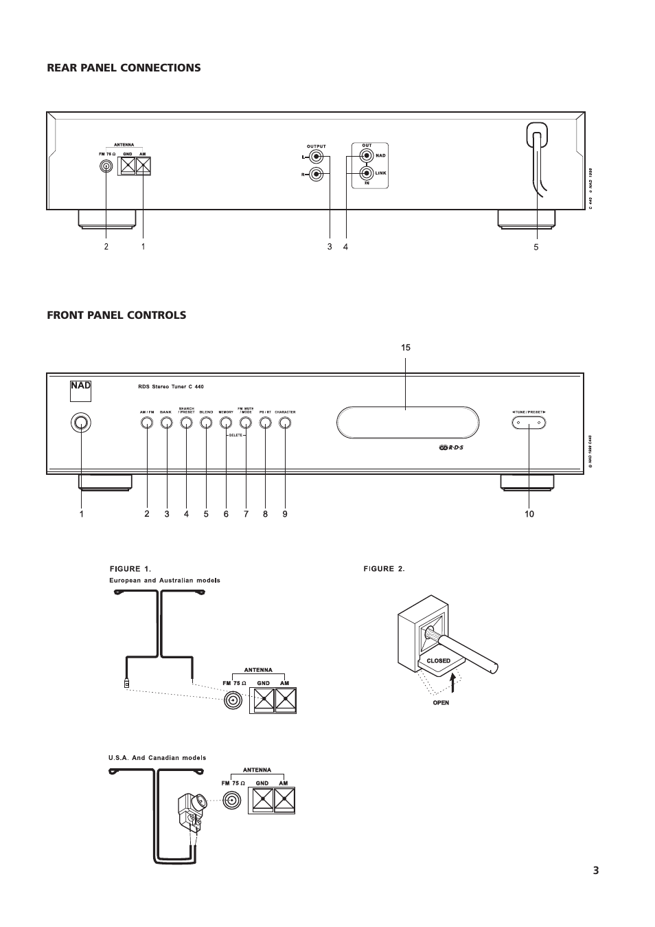 NAD C440 User Manual | Page 3 / 38