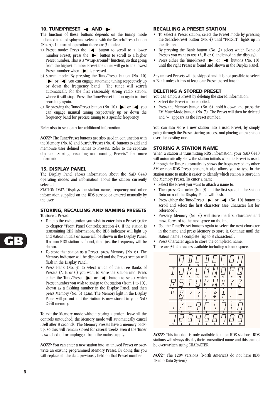NAD C440 User Manual | Page 6 / 38