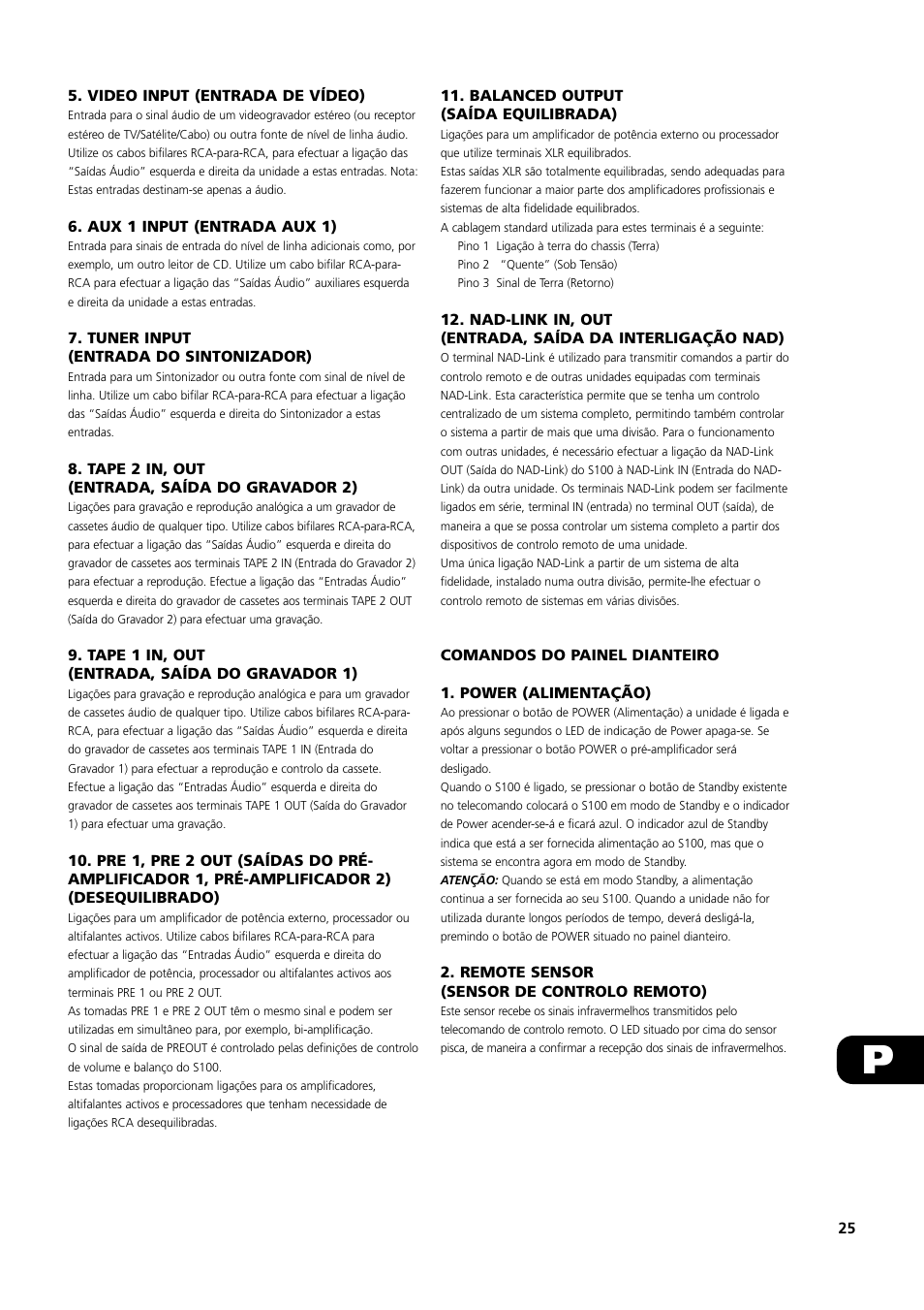 NAD S100 User Manual | Page 25 / 32