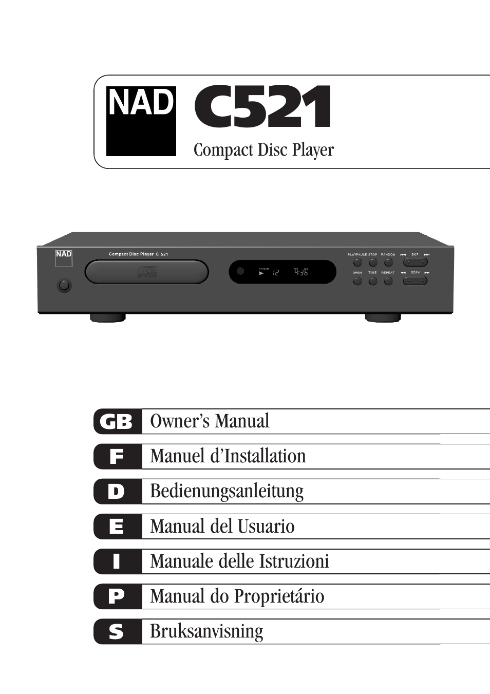 NAD C521 User Manual | 44 pages