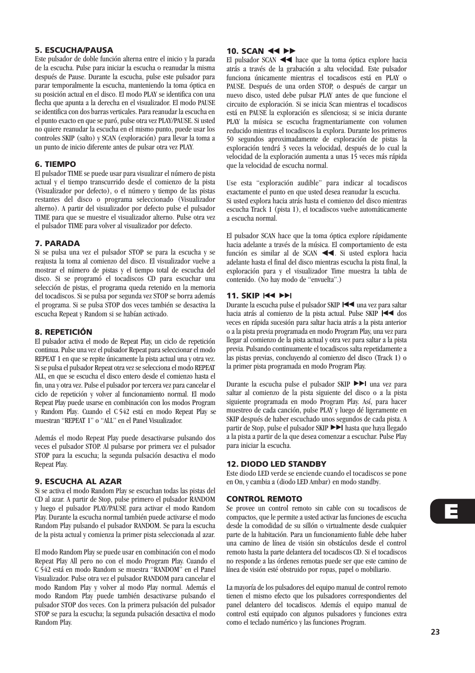 NAD C 542 User Manual | Page 23 / 44