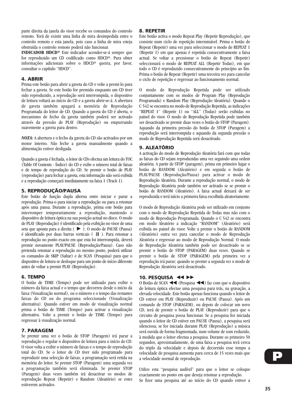 NAD C 542 User Manual | Page 35 / 44