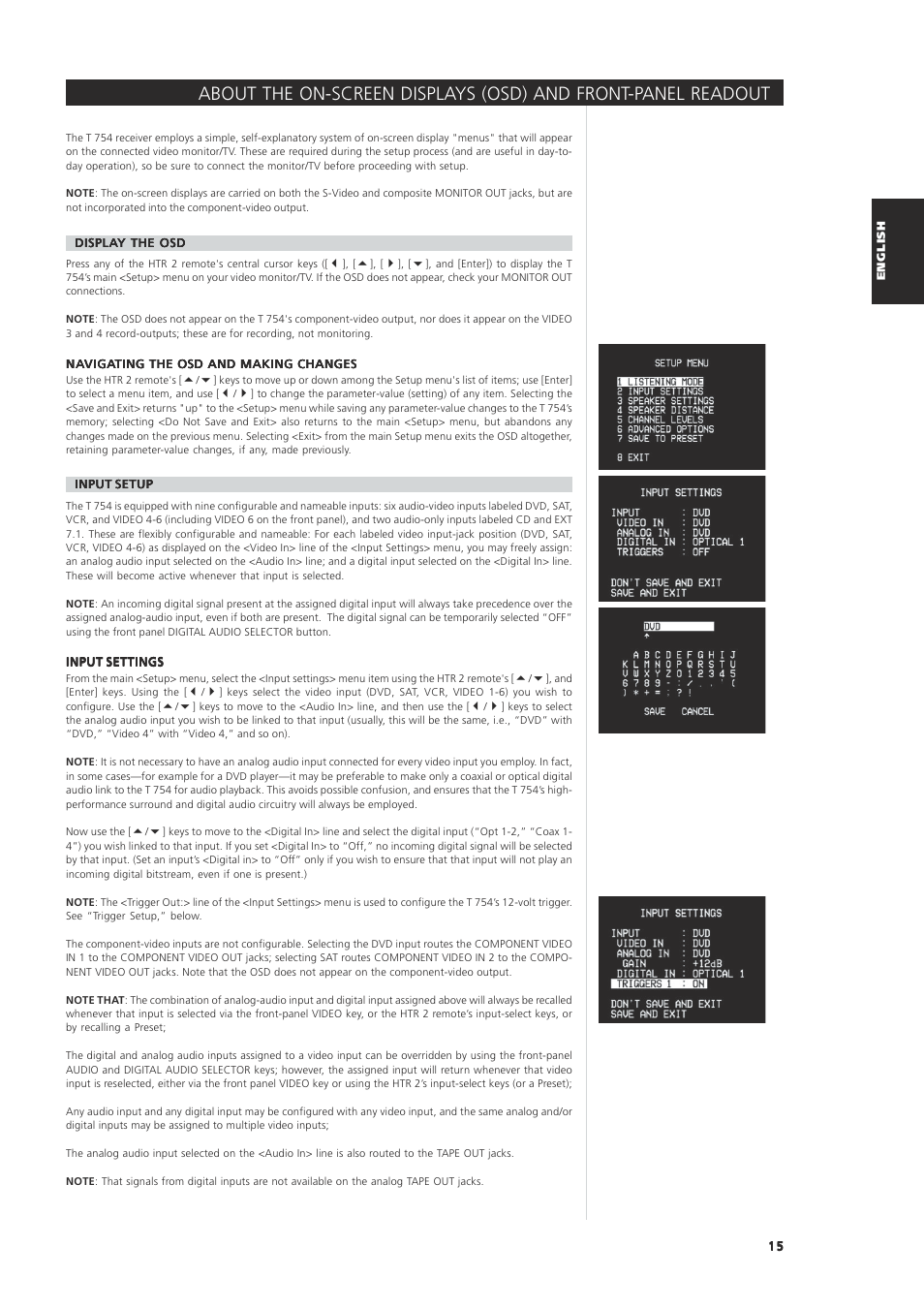 NAD T 754 User Manual | Page 15 / 32
