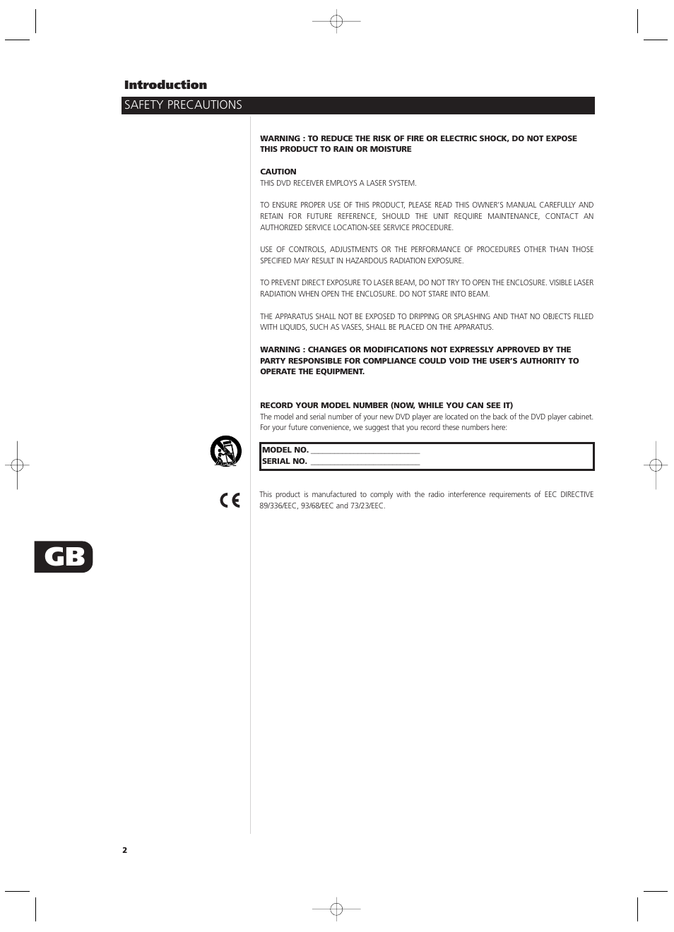 NAD T532/T512 User Manual | Page 2 / 42