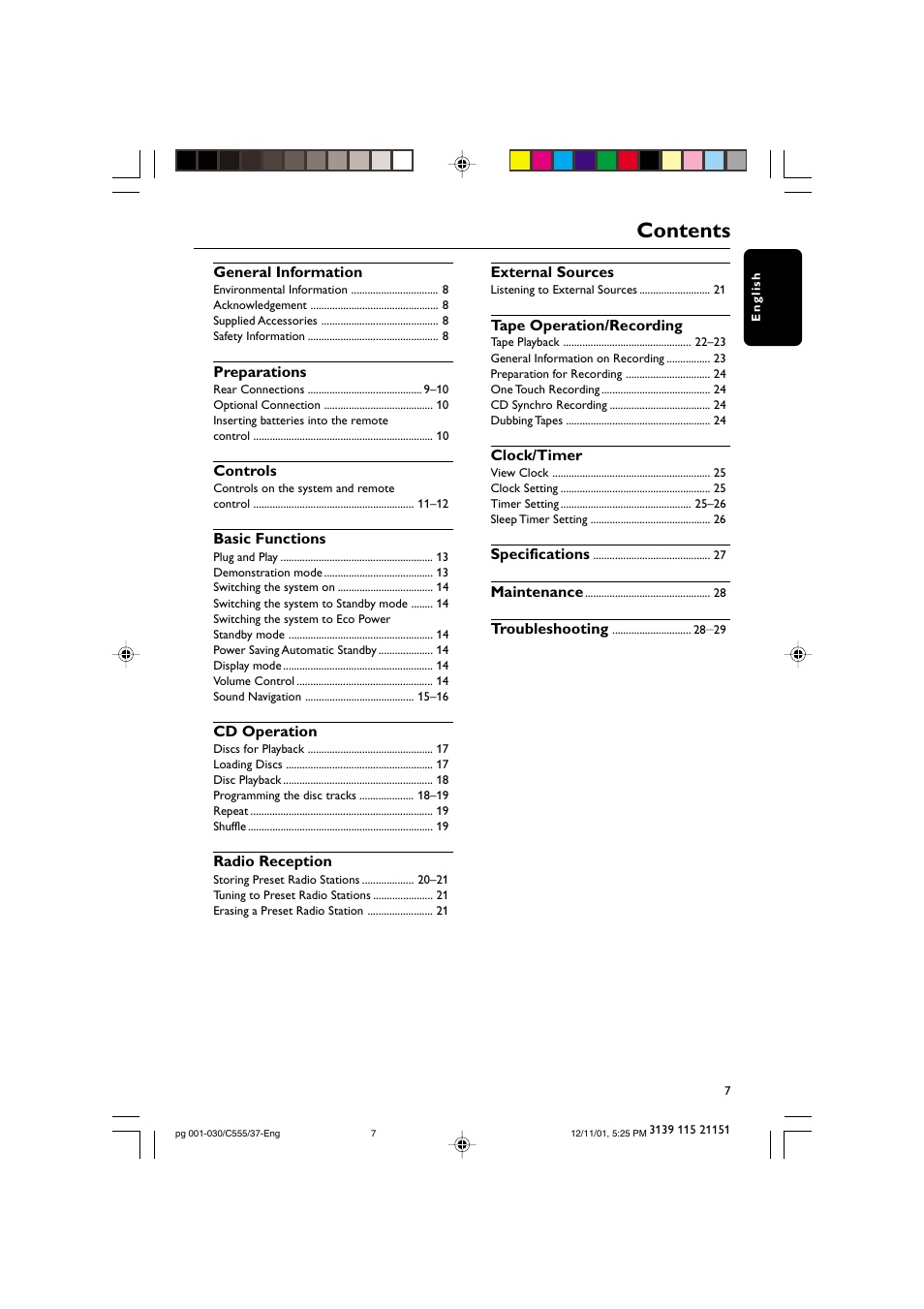 NAD FWC555 User Manual | Page 7 / 31