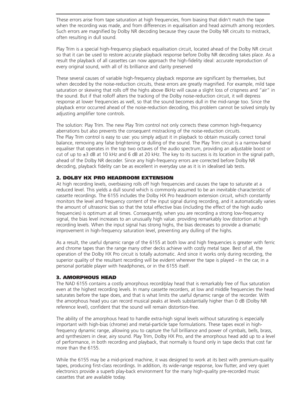 NAD 6155 User Manual | Page 2 / 3
