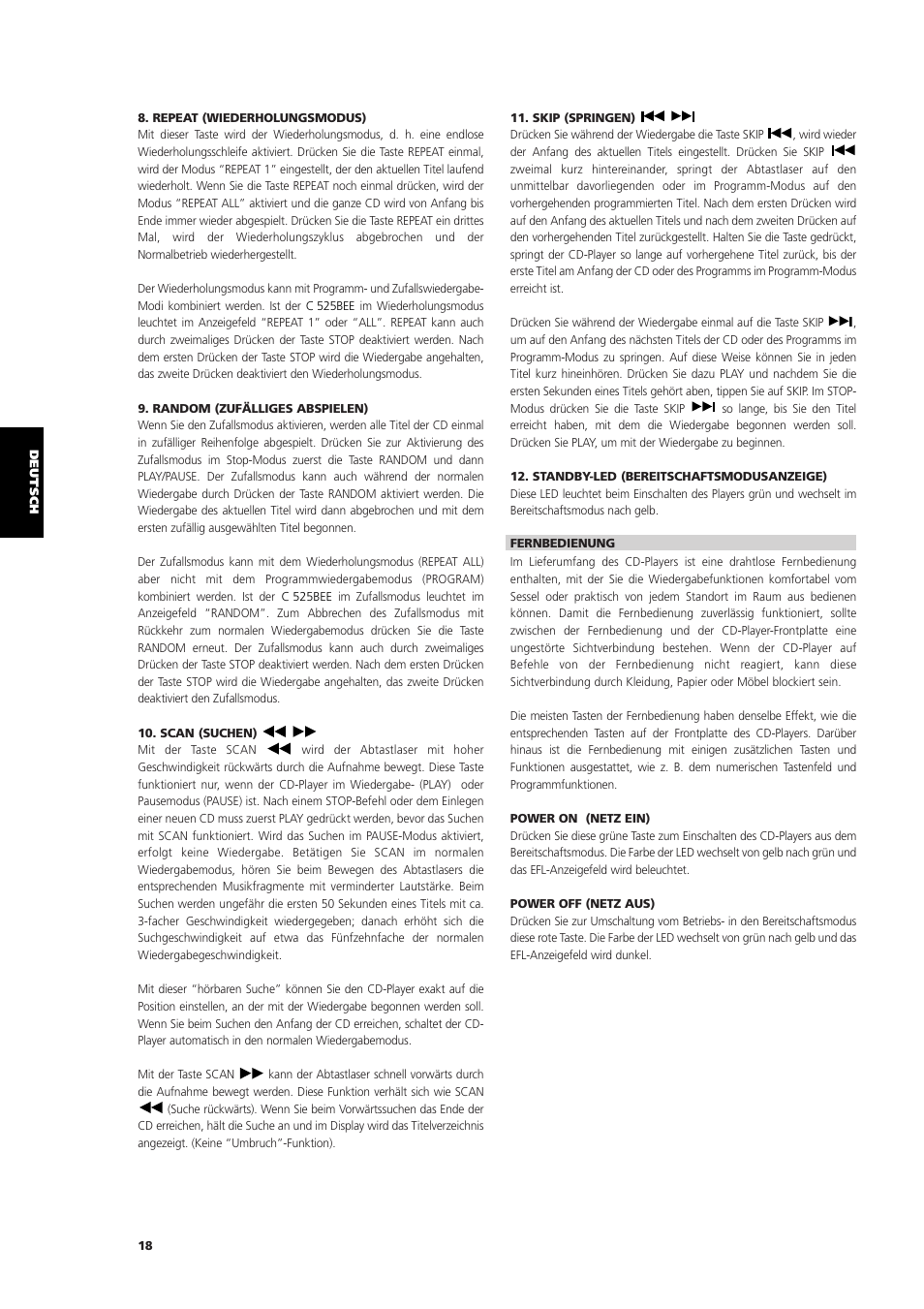 NAD C 525BEE User Manual | Page 18 / 50