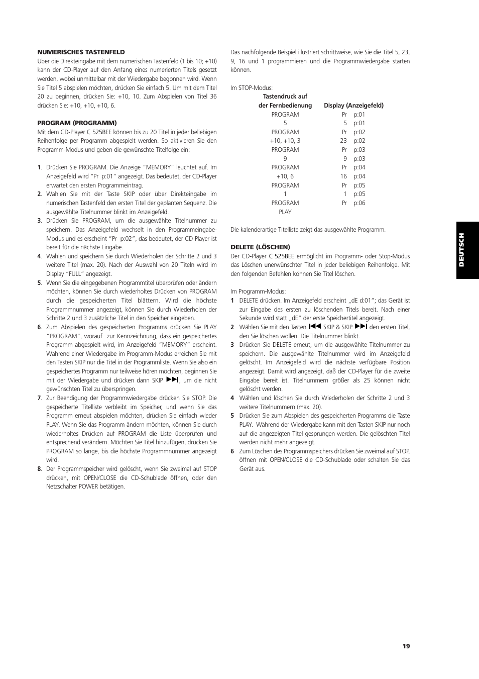 NAD C 525BEE User Manual | Page 19 / 50