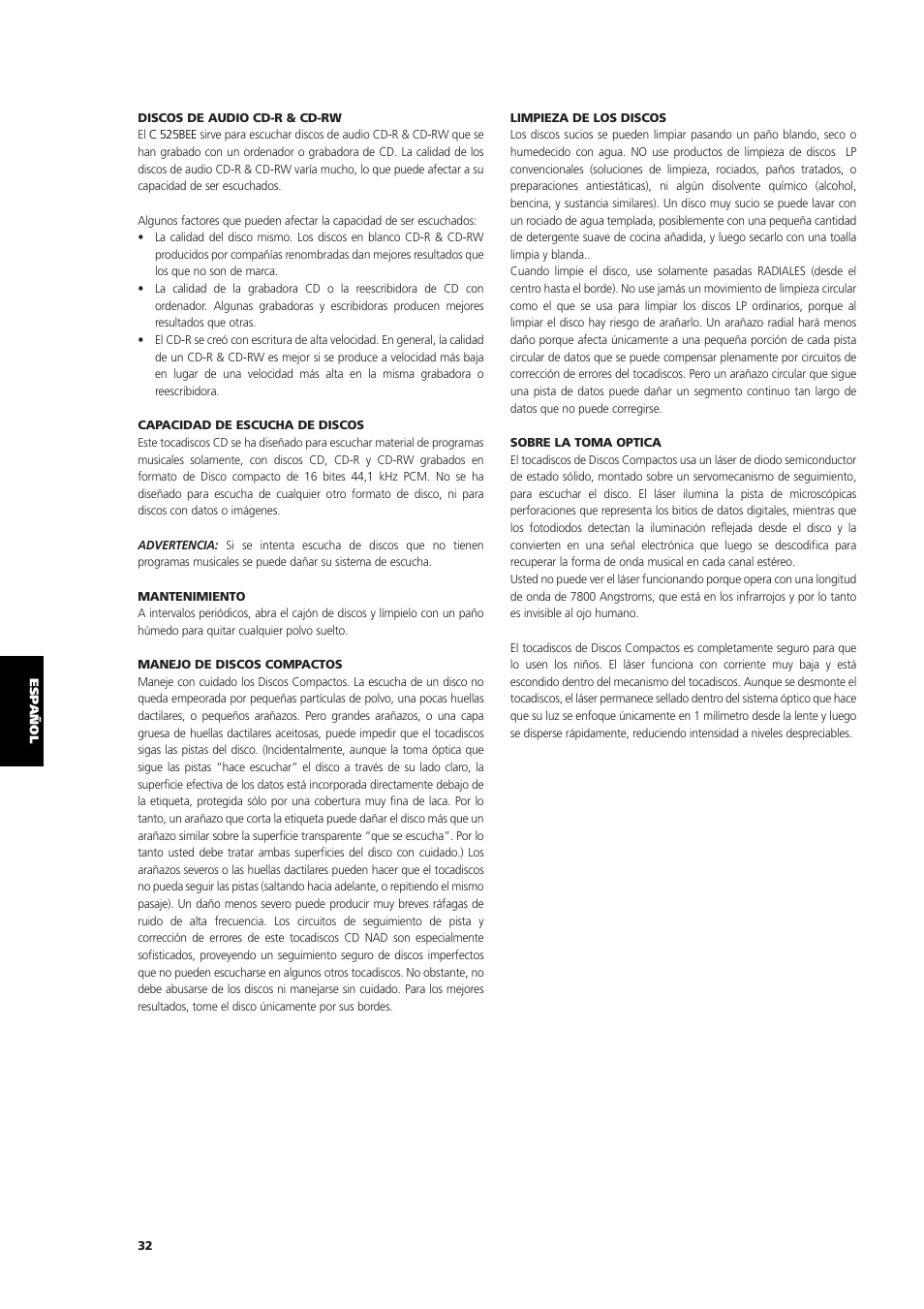 NAD C 525BEE User Manual | Page 32 / 50