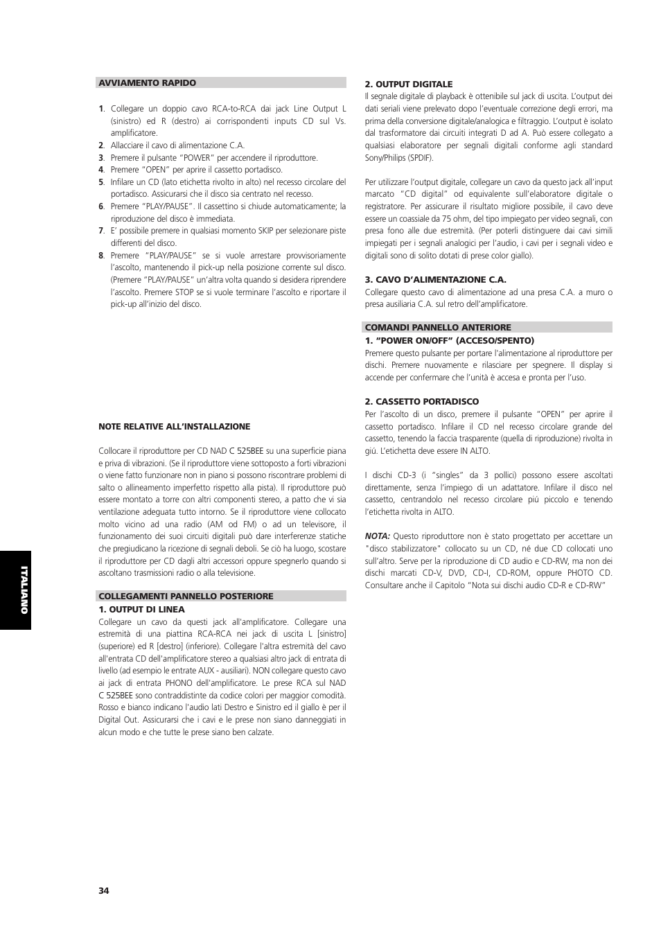NAD C 525BEE User Manual | Page 34 / 50