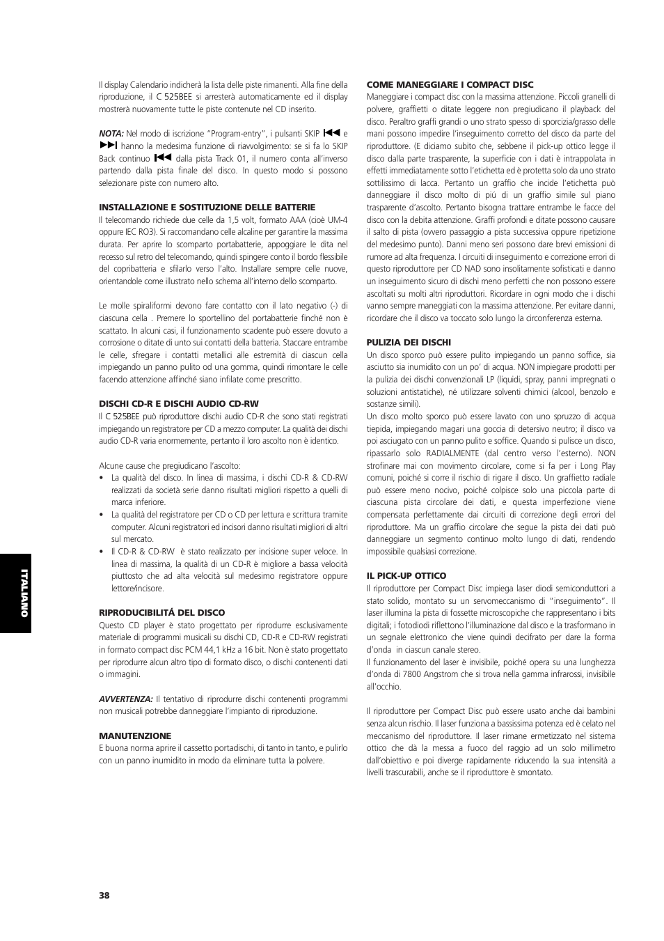 NAD C 525BEE User Manual | Page 38 / 50