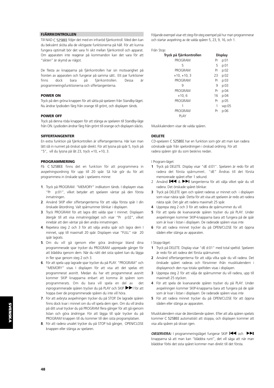 NAD C 525BEE User Manual | Page 48 / 50