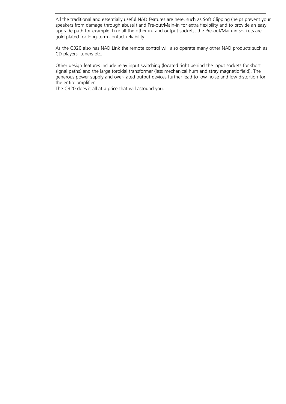 NAD C320 User Manual | Page 2 / 3