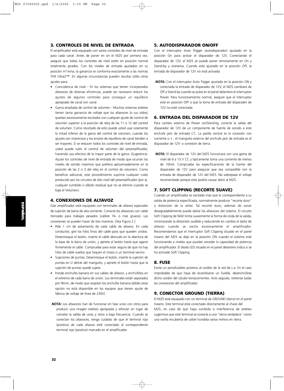 NAD Masters Series M25 User Manual | Page 32 / 54
