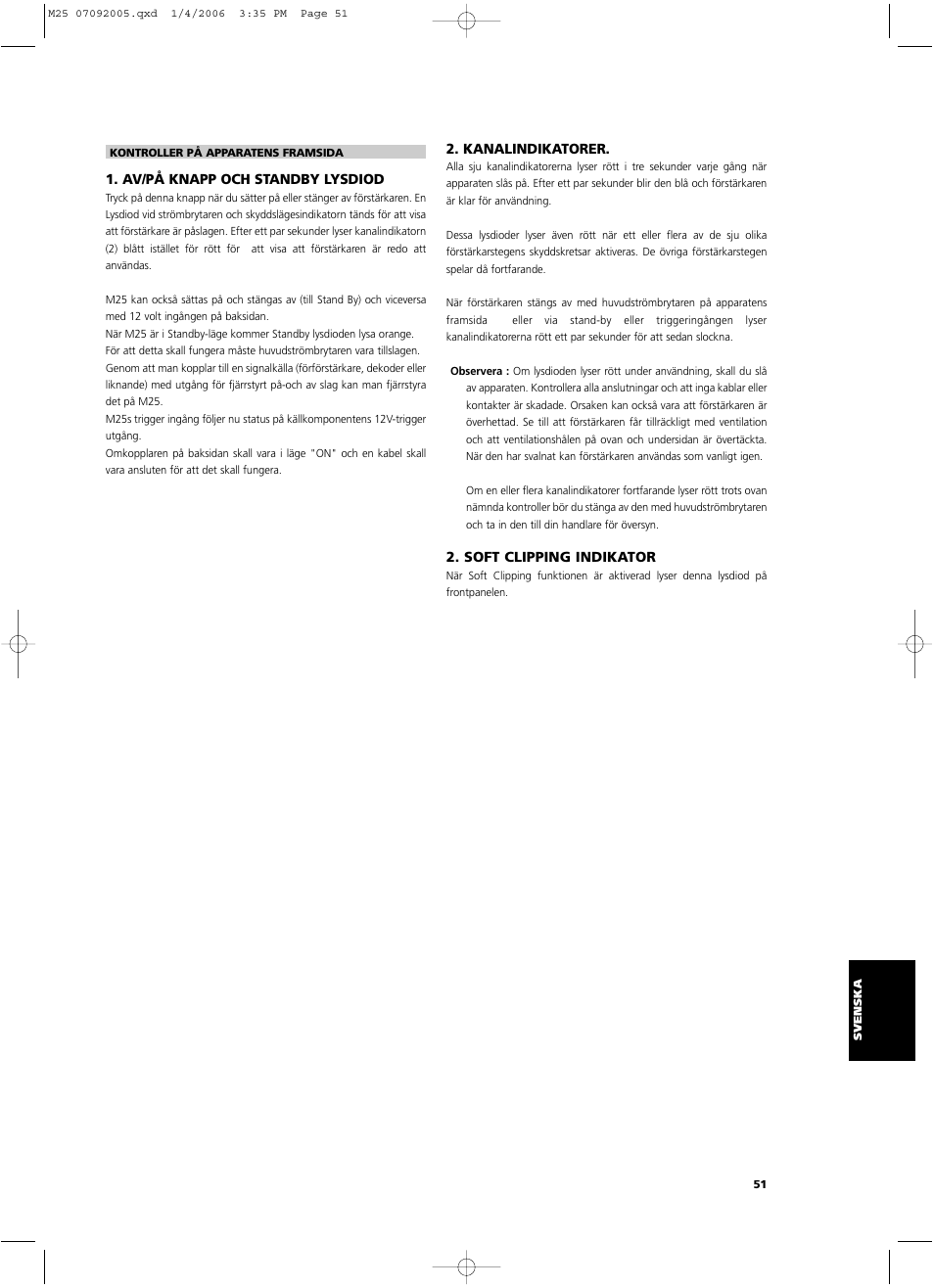 NAD Masters Series M25 User Manual | Page 51 / 54