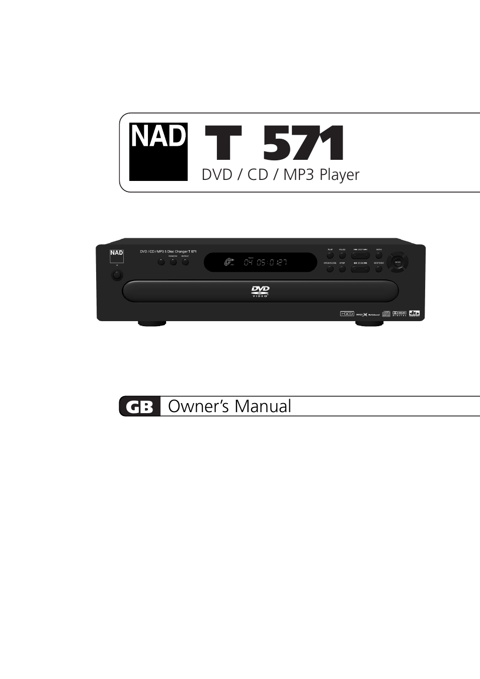 NAD T 571 User Manual | 48 pages