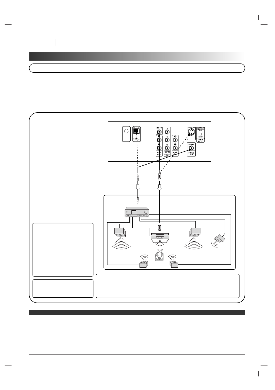 Connecting to surround sound system, Enjoying dolby digital sound, Page 12 connections | NAD T 571 User Manual | Page 12 / 48