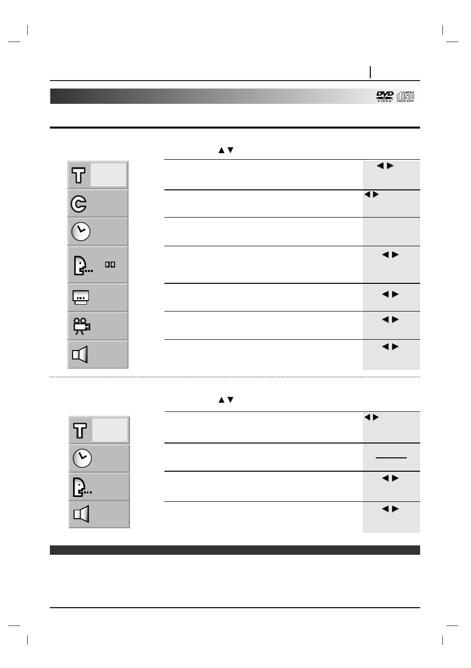Detailed description of each gui menu icon | NAD T 571 User Manual | Page 35 / 48