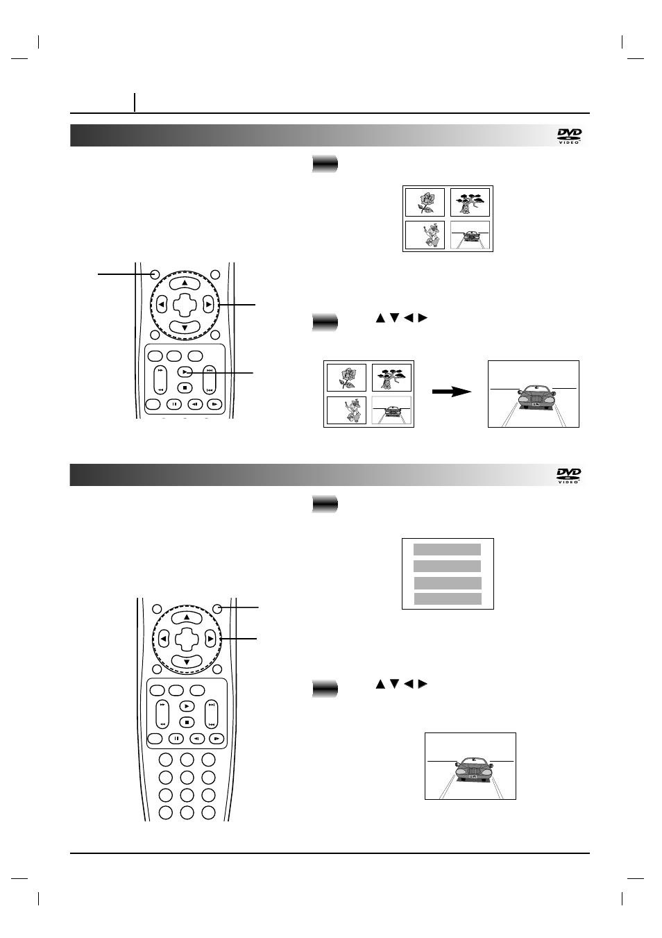 Using a title menu, Using a dvd menu, Press title | Press, Press menu during play, Page 36 advanced operation | NAD T 571 User Manual | Page 36 / 48