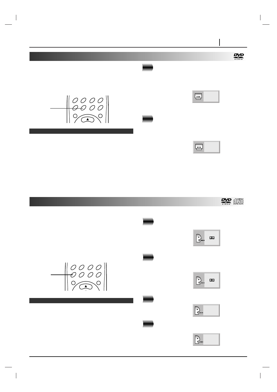 Changing subtitle language, Changing audio soundtrack language, Advanced operation page 37 | Press subtitle during playback, Dvd press audio during play | NAD T 571 User Manual | Page 37 / 48