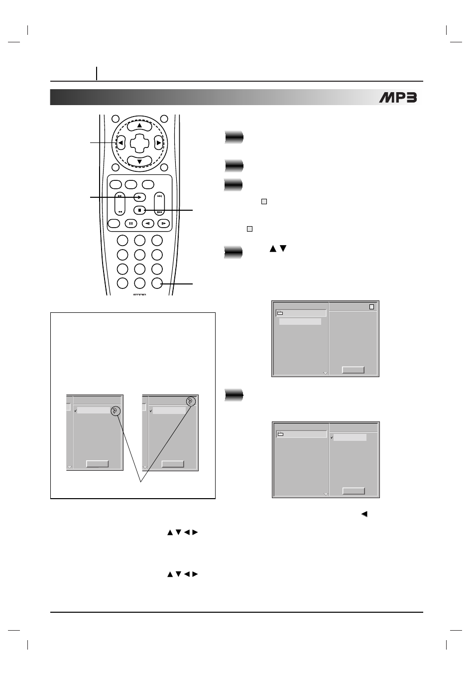 Page 44 advanced operation, Load an mp3 disc, Press | Press play to play, After playback of all tracks programmed, Clearing the program | NAD T 571 User Manual | Page 44 / 48