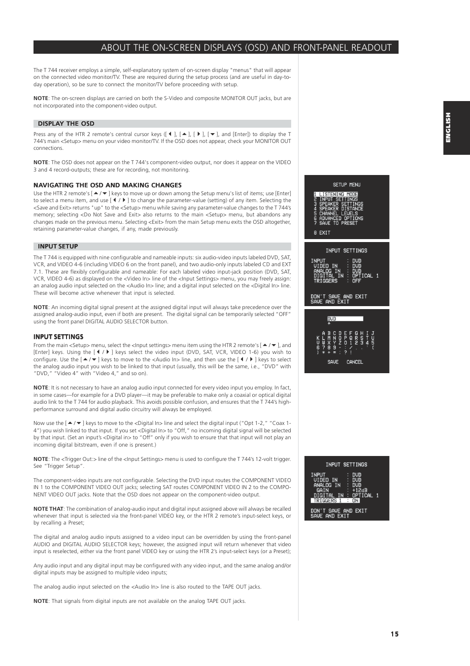 NAD T744 User Manual | Page 15 / 32