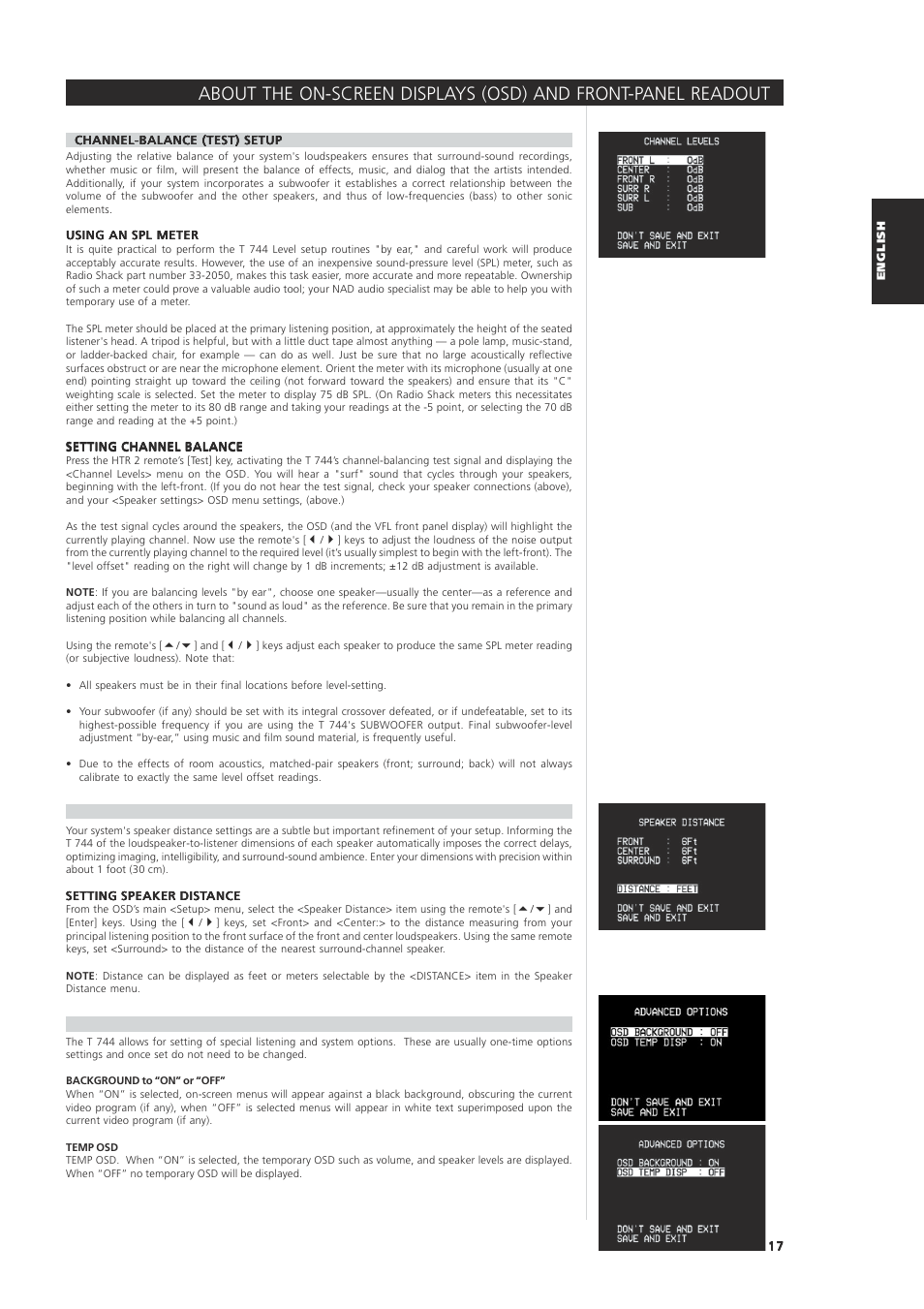 NAD T744 User Manual | Page 17 / 32