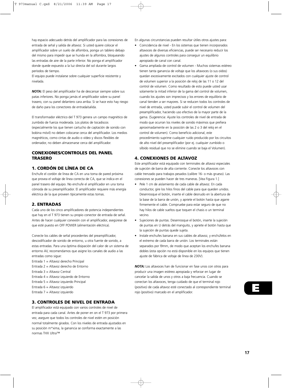 NAD T 973 User Manual | Page 17 / 32