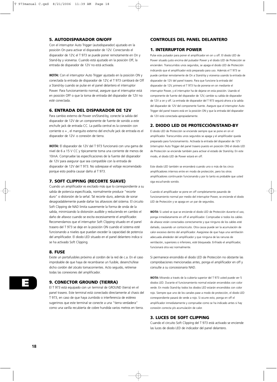 NAD T 973 User Manual | Page 18 / 32