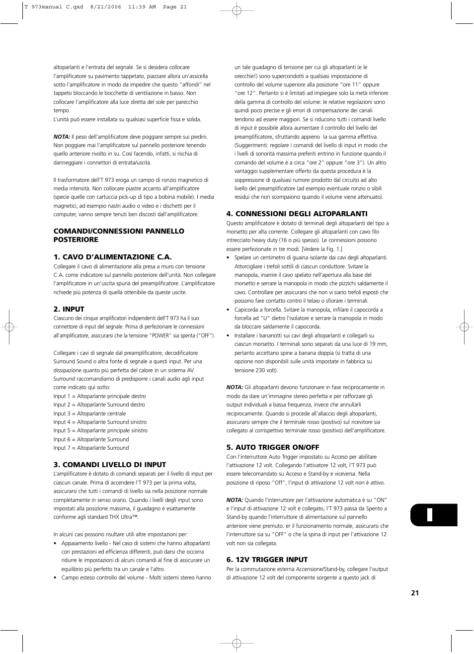 NAD T 973 User Manual | Page 21 / 32