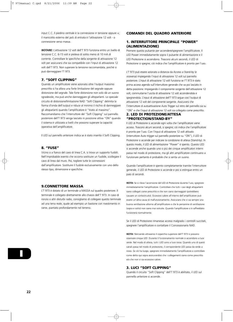 NAD T 973 User Manual | Page 22 / 32